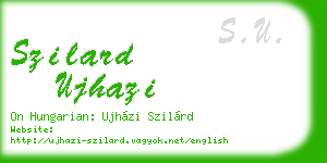 szilard ujhazi business card