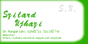 szilard ujhazi business card